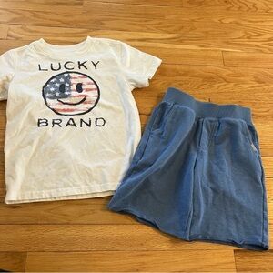 Boys Lucky Brand American Smiley Face outfit 6